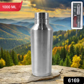 Stainless Steel Water Bottle (1000ml  1 Pc  Steel)
